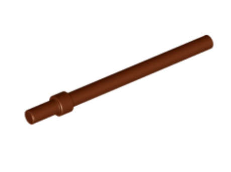 LEGO Parts  Bar 6L with Stop Ring ~ {Reddish Brown}