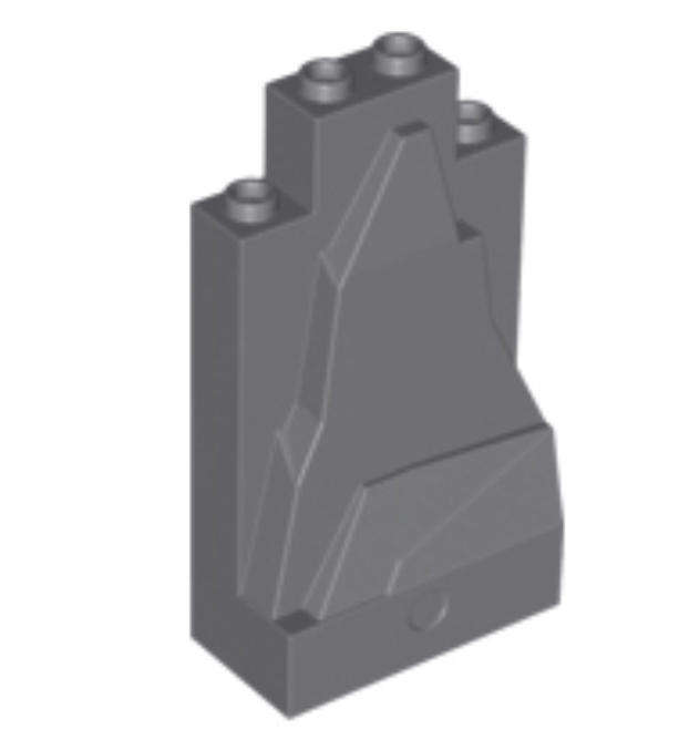 LEGO Rock Panel 2 x 4 x 6 ~ {Dark Bluish Grey}