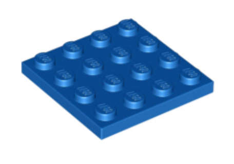 LEGO Parts 4 x 4 Plate ~ {Blue}