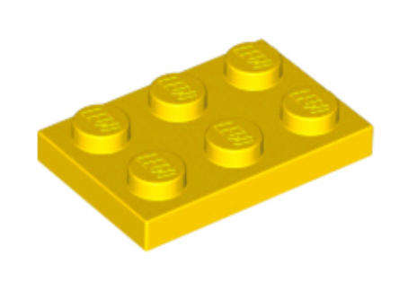 LEGO Parts Plate 2 x 3 ~ {Yellow}