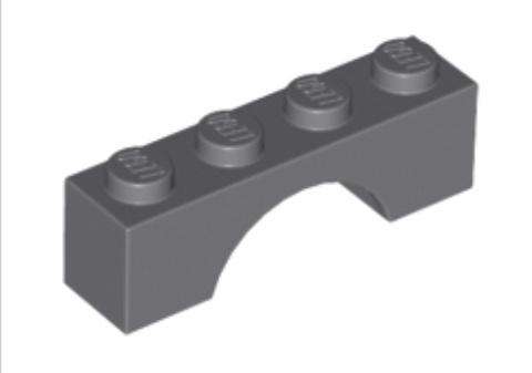 LEGO Brick Arch 1 x 4 ~ {Dark Bluish Grey}