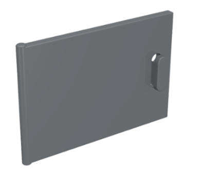LEGO Container, Cupboard 2 x 3 x 2 Door - Hollow Studs ~ {Dark Bluish Grey}