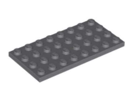 LEGO Parts Plate 4 x 8 ~ {Dark Bluish Grey}