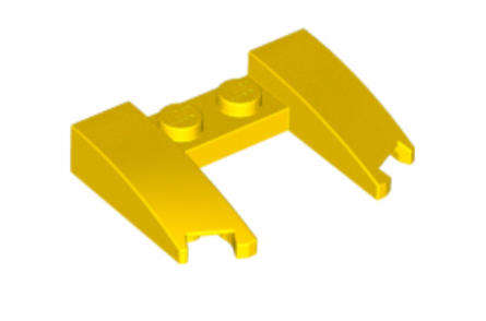 LEGO Wedge 3 x 4 x 2/3 Curved with Cutout ~ {Yellow}