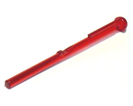 LEGO Projectile Arrow, Bar 8L with Round End (Spring Shooter Dart) ~ {Trans~Red}