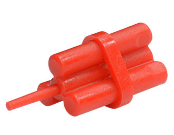 LEGO Minifigure Utensil Dynamite Stick Bundle