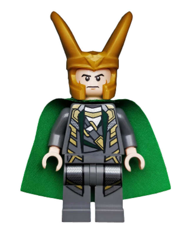 LEGO MINIFIGURES The Avengers ~ Loki - 4.0cm Height Starched Fabric Cape