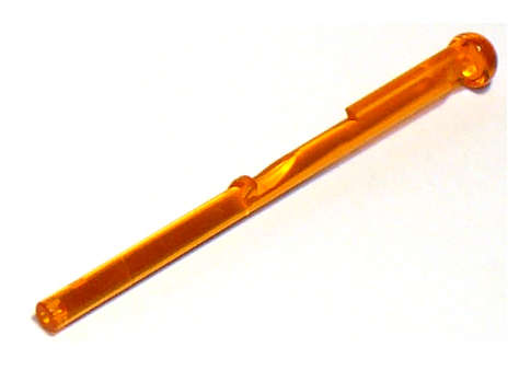 LEGO Projectile Arrow, Bar 8L with Round End (Spring Shooter Dart) ~ {Trans Orange}