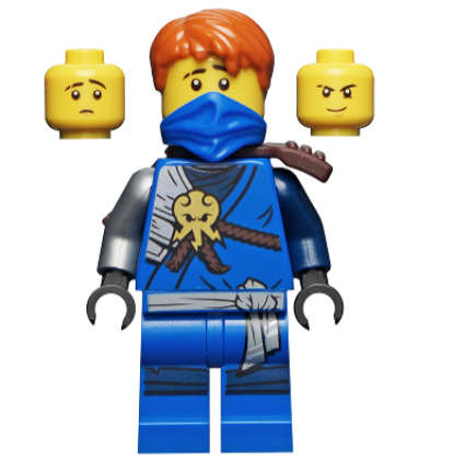 LEGO MINIFIGURES Ninjago Jay (Honor Robe) - Day of the Departed, Hair, Blue Mask
