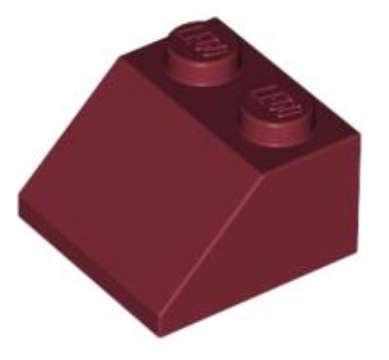 LEGO Parts Slope 45 2 x 2 ~ {Dark Red}