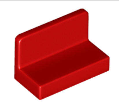 LEGO Parts Panel 1 x 2 x 1 with Rounded Corners