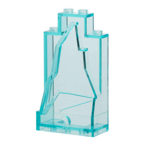 LEGO Rock Panel 2 x 4 x 6 ~ {Trans~Lighr Blue}