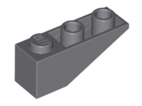 LEGO Parts Slope, Inverted 33 3 x 1 ~ {Dark Bluish Grey}