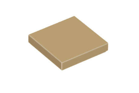 LEGO Parts Tile 2 x 2 ~ {Dark Tan}