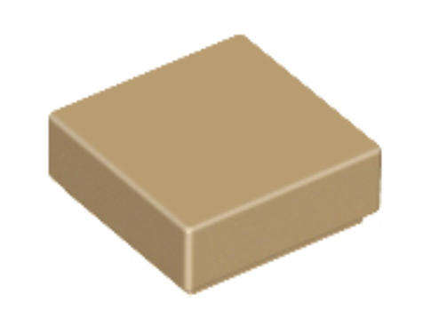 LEGO Parts Tile 1 x 1 ~ {Dark Tan}