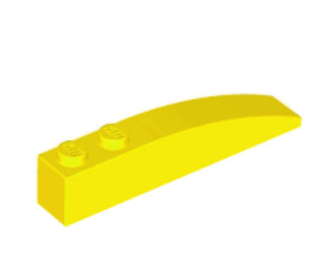 LEGO Parts Slope Curved 6 x 1 {Yellow}