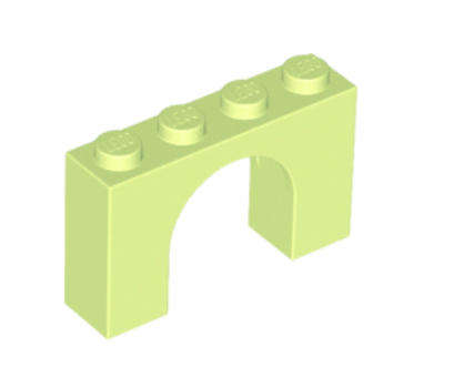 LEGO Brick Arch 1 x 4 x 2 ~ {Yellowish Green}