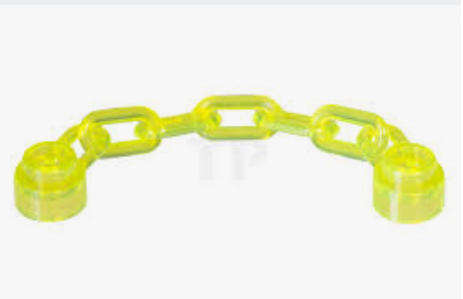 LEGO  Chain 5 Links ~ {Trans~Neon Green}