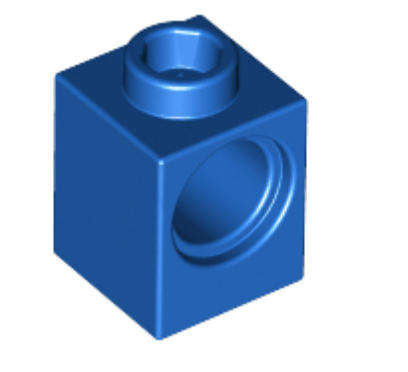 LEGO Technic, Brick 1 x 1 with Hole ~ {Blue}