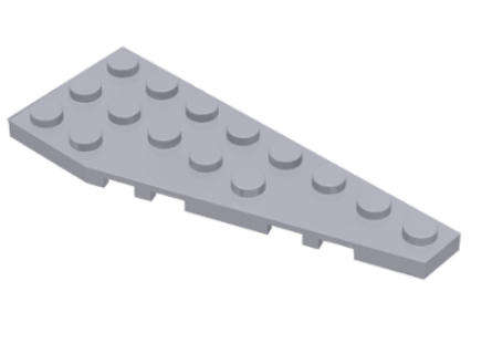 LEGO Wedge, Plate 8 x 3 Pentagonal Right ~ {Light Bluish Grey}