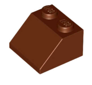 LEGO Parts Slope 45 2 x 2 ~ {Reddish Brown}