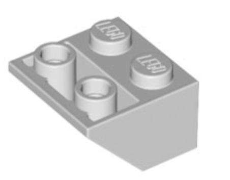 LEGO Parts Slope, Inverted 45 2 x 2 with Flat Bottom Pin ~ {Light Bluish Grey}
