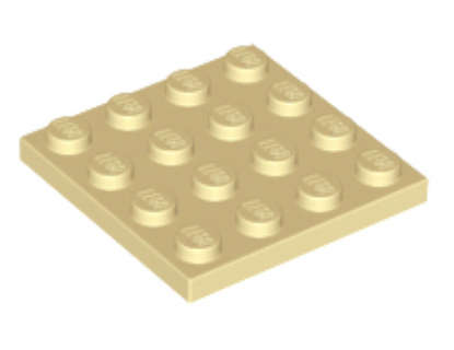 LEGO Parts 4 x 4 Plate ~ {Lime}