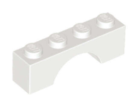 LEGO Brick Arch 1 x 4 ~ {White}