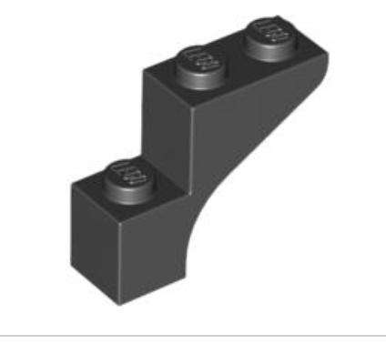 LEGO Parts Arch 1 x 3 x 2 ~ {Black}