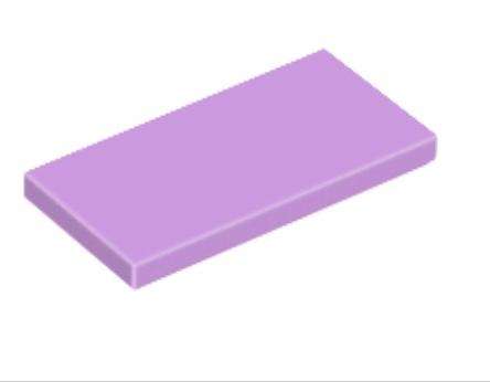 LEGO Parts Tile 2 x 4 ~ {Medium Lavender}