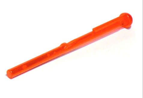 LEGO Projectile Arrow, Bar 8L with Round End (Spring Shooter Dart) ~ {Trans~Neon Orange}