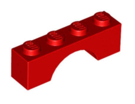 LEGO Brick Arch 1 x 4 ~ {Red}