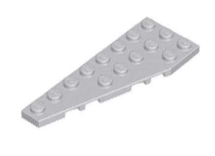 LEGO Wedge, Plate 8 x 3 Pentagonal Left ~ {Light Bluish Grey}