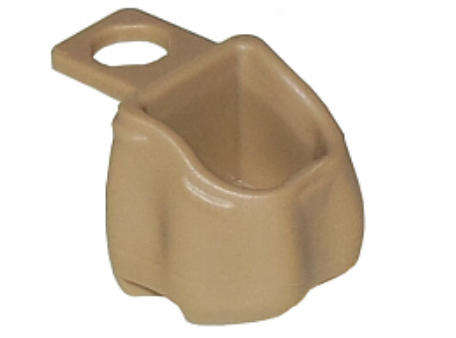 LEGO MINIFIGURES Minifigure Backpack / Bag Open ~ {Dark Tan}