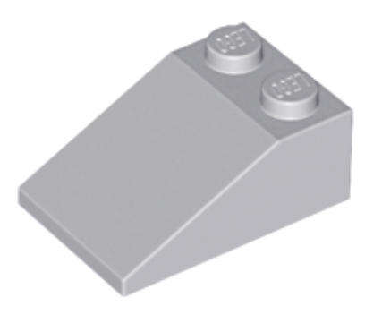 LEGO Parts Slope 33 3 x 2 ~ {Light Bluish Grey}