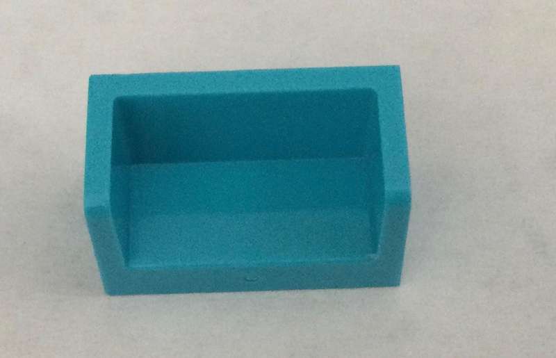 LEGO Parts Panel 1 x 2 x 1 with Rounded Corners and 2 Sides  ~ {Dark Azure}