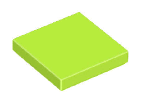 LEGO Parts Tile 2 x 2 ~ {Lime}