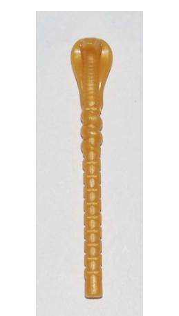 LEGO Minifigure, Minifigure, Utensil Staff with Cobra / Snake / Serpent Head ~ {Pearl Gold}
