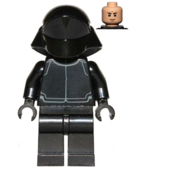 LEGO MINIFIGURES Star Wars First Order Crew Member (Fleet Engineer / Gunner) - Light Nougat Head