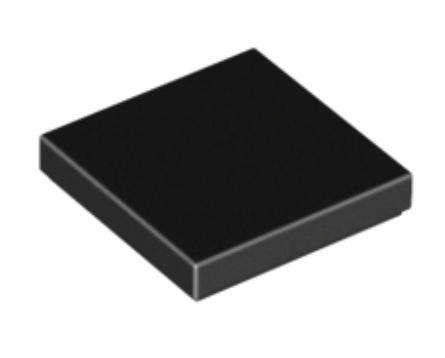 LEGO Parts Tile 2 x 2 ~ {Black}
