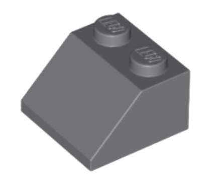 LEGO Parts Slope 45 2 x 2 ~ {Dark Bluish Grey}