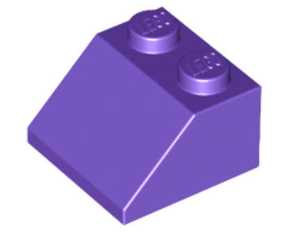 LEGO Parts Slope 45 2 x 2 ~ {Dark Purple}