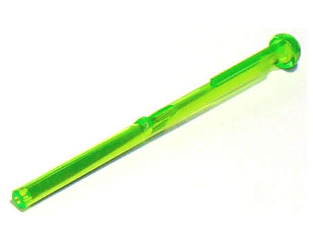 LEGO Projectile Arrow, Bar 8L with Round End (Spring Shooter Dart) ~ {Trans~Bright Green}