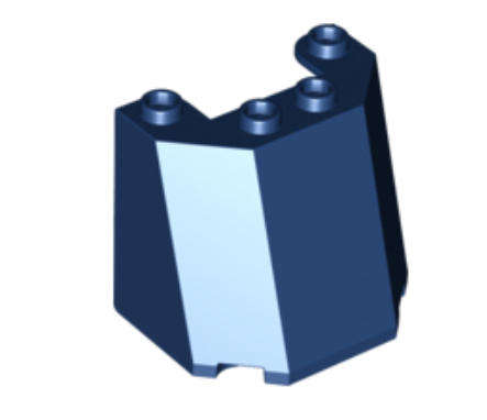 LEGO Windscreen 3 x 4 x 3 ~ {Dark Blue}