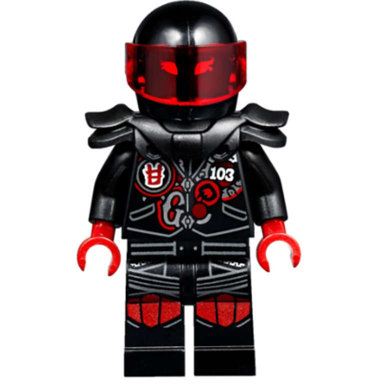LEGO MINIFIGURES Ninjago Mr. E - Biker Vest with Number 103