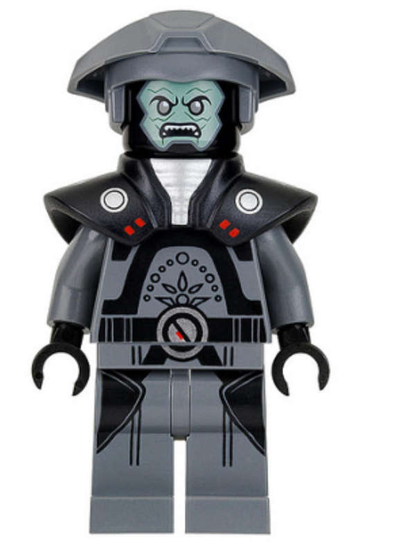 LEGO MINIFIGURES Star Wars Rebels Imperial Inquisitor Fifth Brother - Dark Bluish Gray Uniform