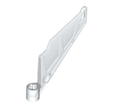 LEGO Bionicle Wing Small / Tail with Axle Hole ~ {White}