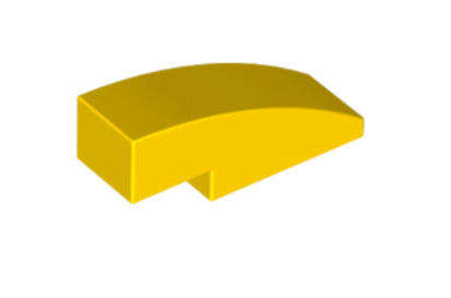 LEGO Parts Slope, Curved 3 x 1 ~ {Yellow}