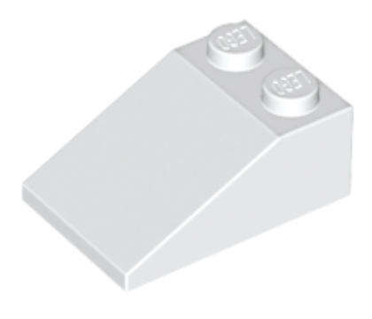 LEGO Parts Slope 33 3 x 2 ~ {White}