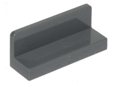 LEGO Parts Panel 1 x 3 x 1 ~ {Dark Bluish Grey}